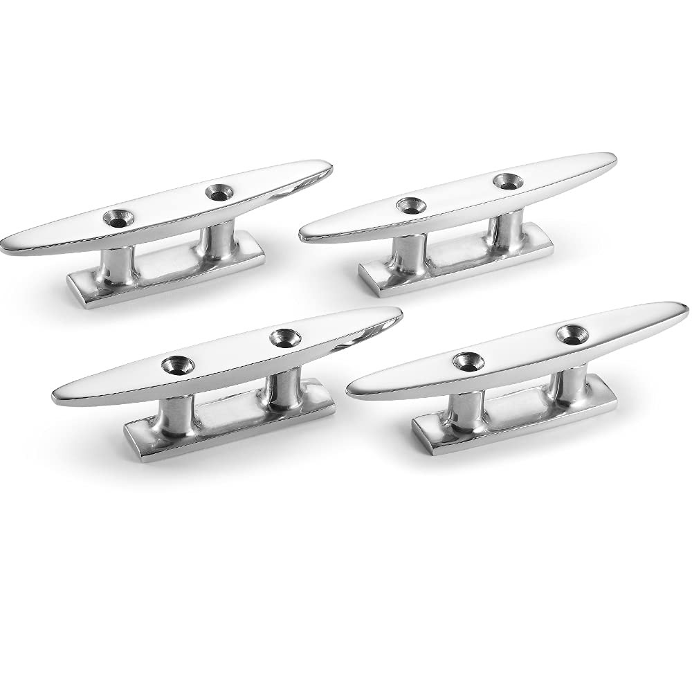 KAHACIYO Boat Cleat Open Base 4/ 5 /6 /8 inch, Dock 316 4 inch-4PCS
