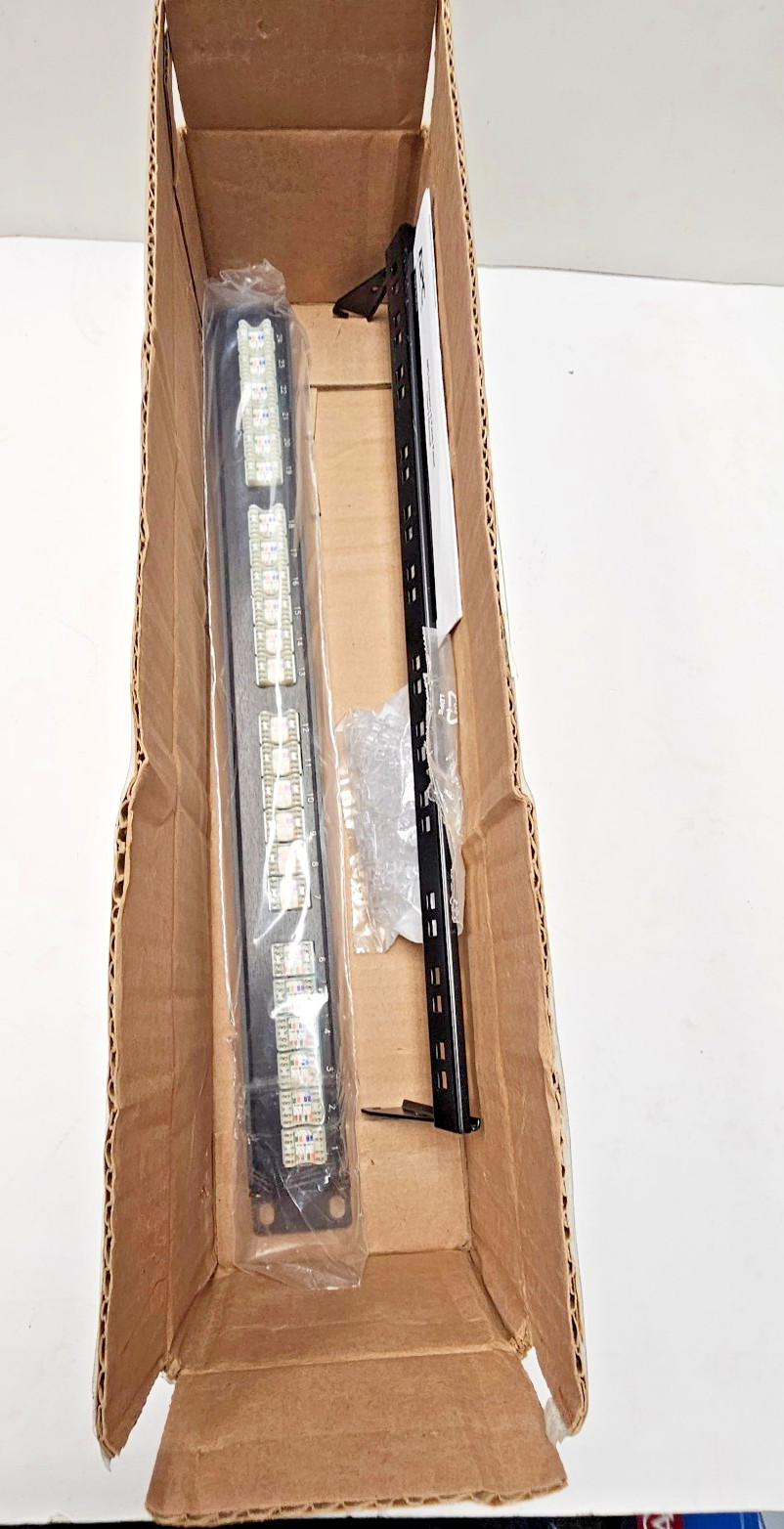 APC by Schneider Electric CAT6PNL-24 24 Port Cat 6 Network Patch Panel NEW Open