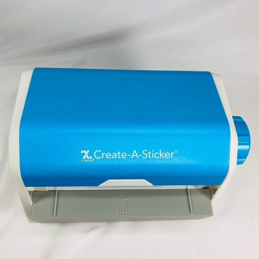 Xyron Create-A-Sticker Maker Machine 5" XRN500 Blue White Scrapbooking Crafting