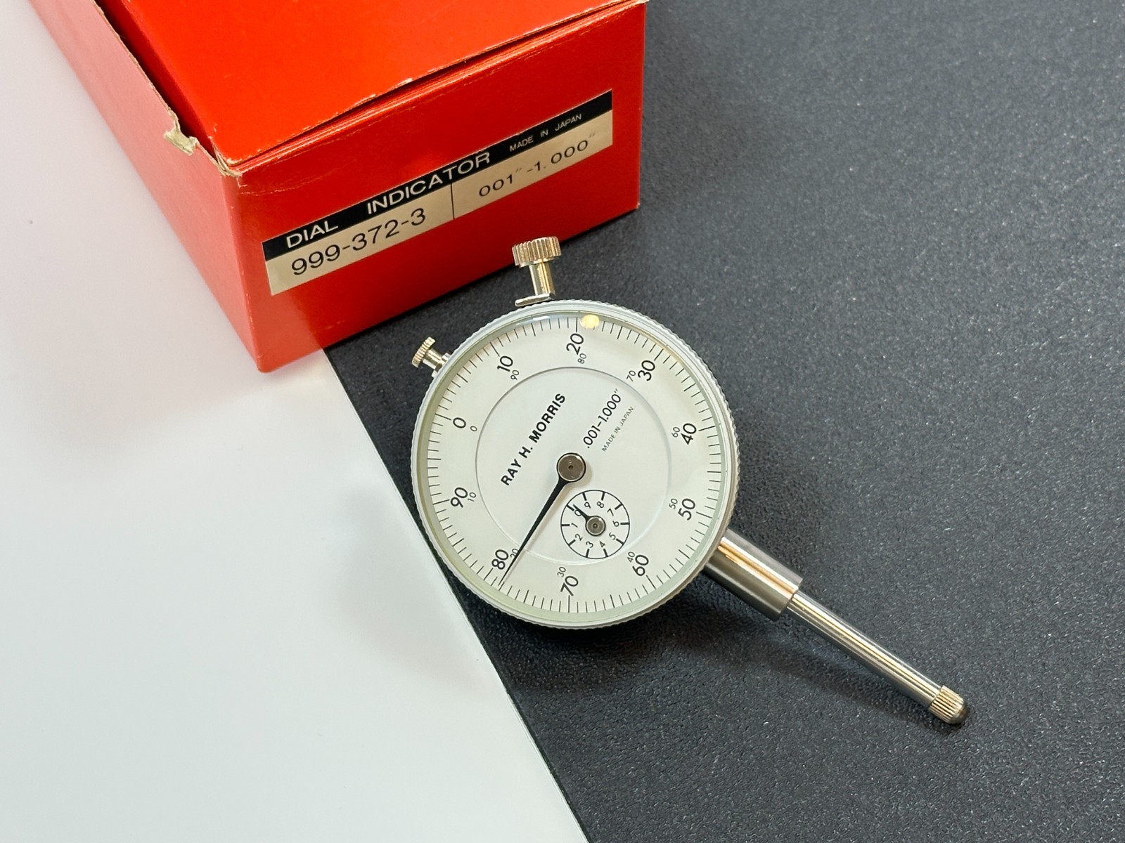 RAY H. MORRIS USA (Rare) .001-1.000” Dial Indicator, Made in Japan, NEW NOS