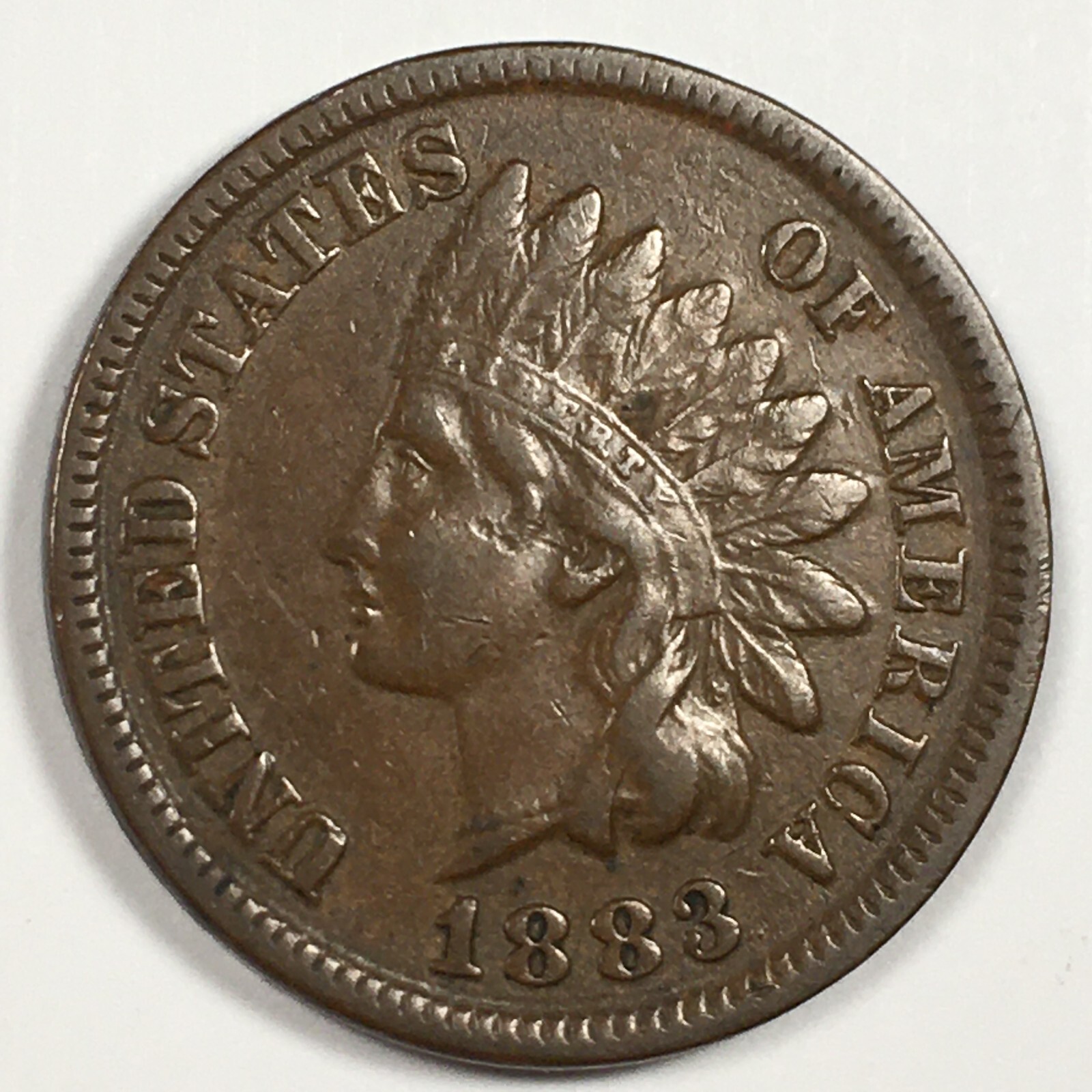 1883 United States Indian Head Cent Penny - Extremely Fine (XF) KM#90a - 6065-PC