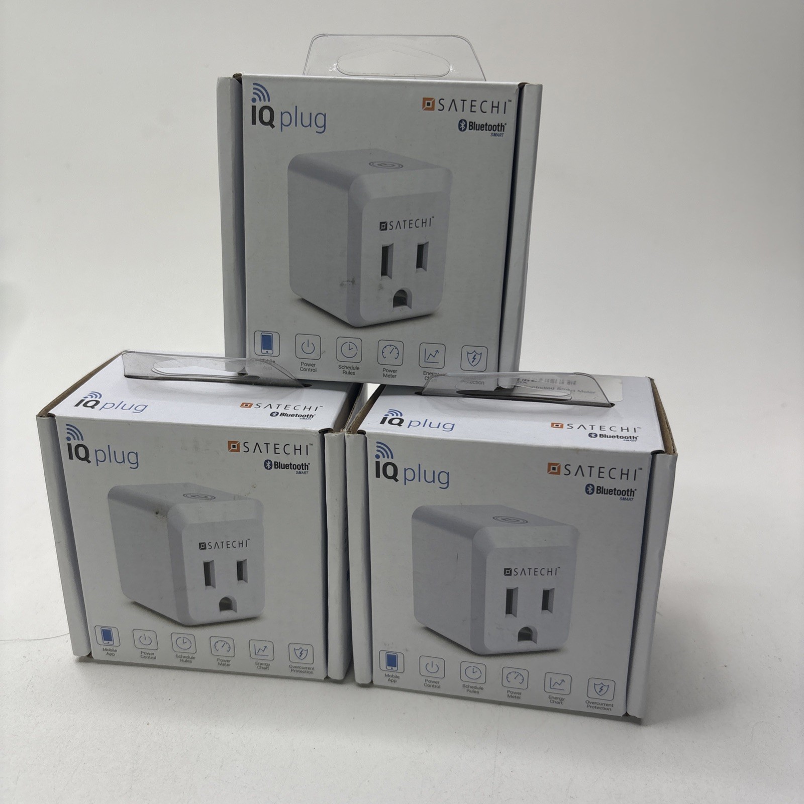 Satechi iQ Plug Bluetooth Smart Outlet Lot (3) – 2 Sealed, 1 Open Box
