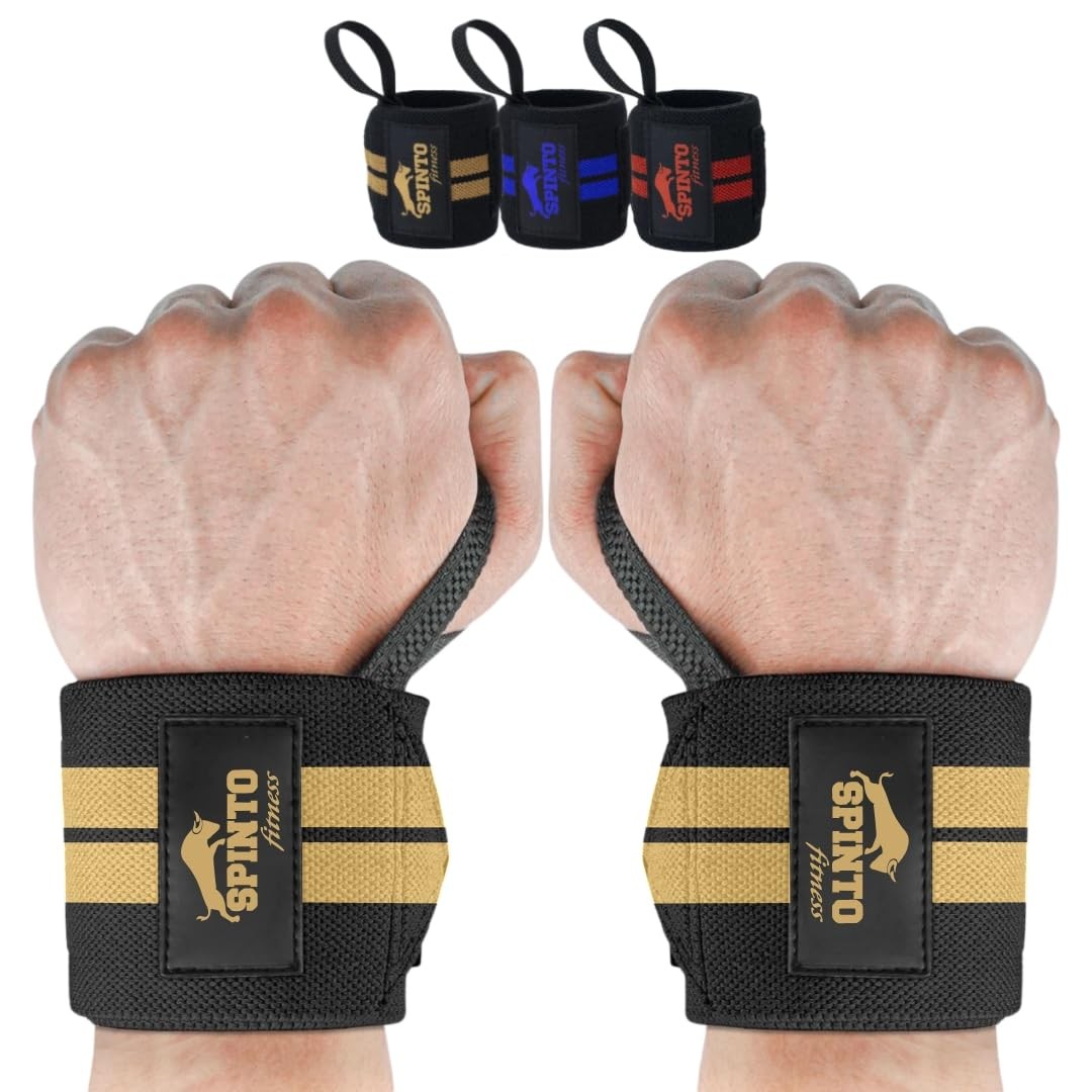 18" Wrist Wraps for Weightlifting USPA-Approved Wrist with Thumb Loop Heavy D...
