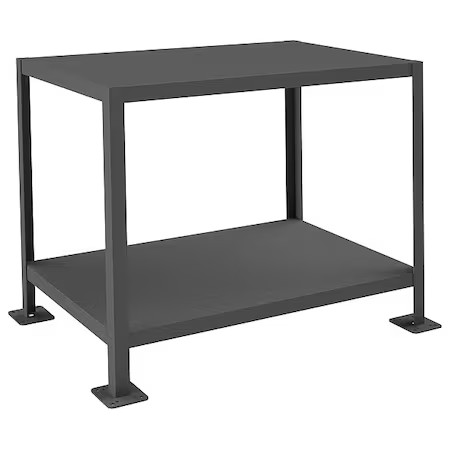 Durham Mfg Mt243630-2K295 Medium Duty Machine Tables, Steel, 36" W, 30" Height,