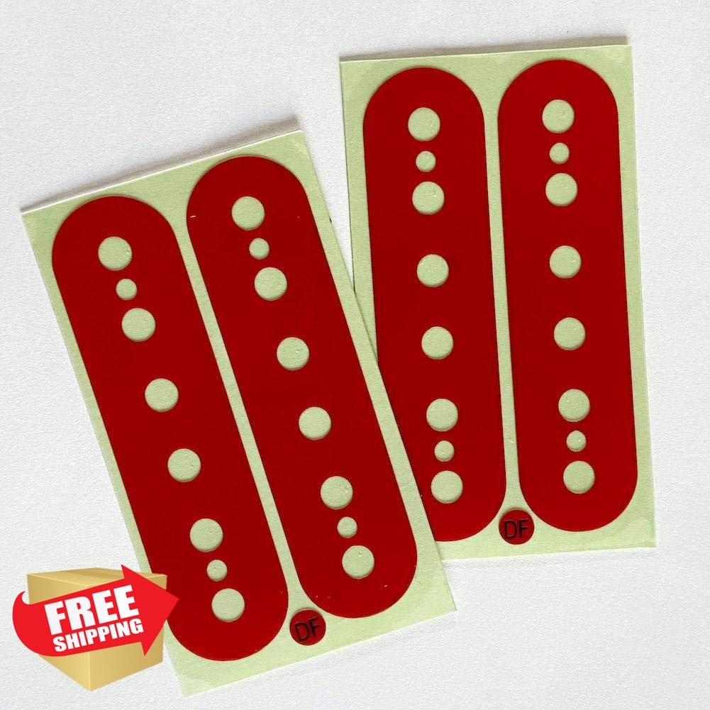 DiMarzio DP100 Humbucker Pickup Sticker Red