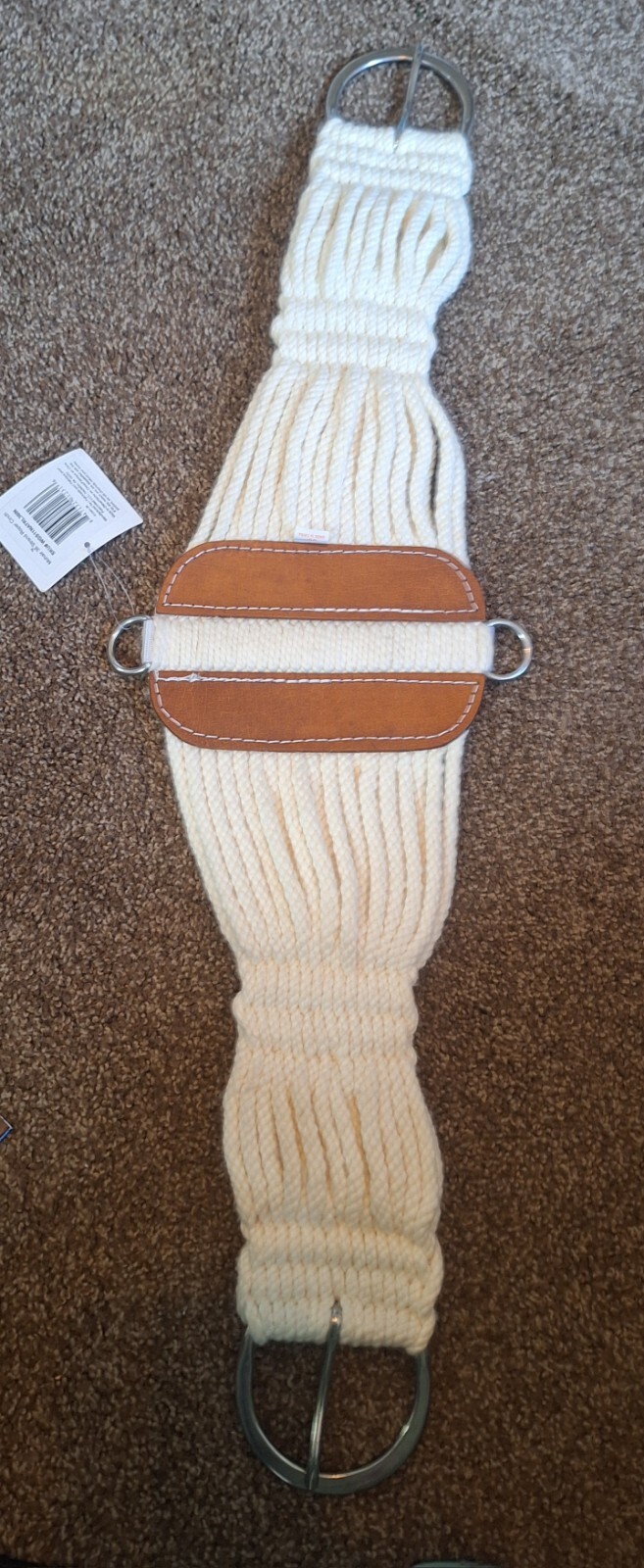 36'' LEATHER NATURAL MOHAIR ROPER CINCH NEW PRO-CRAFT