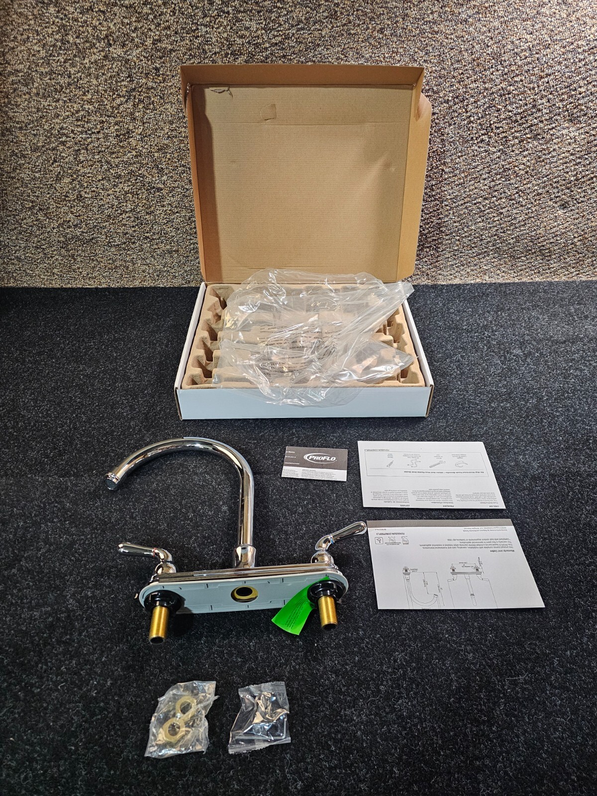 PROFLO 1.75 GPM Two Handle Kitchen Faucet in Polished Chrome PFXCM2M312
