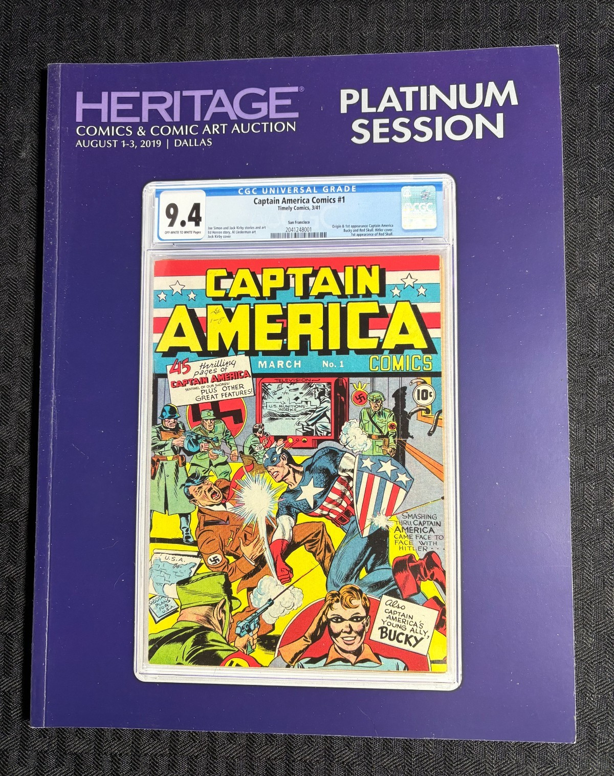 2019 Aug 1-3 HERITAGE 118pg Auction Catalog FN- 5.5 Comics Art Platinum Session