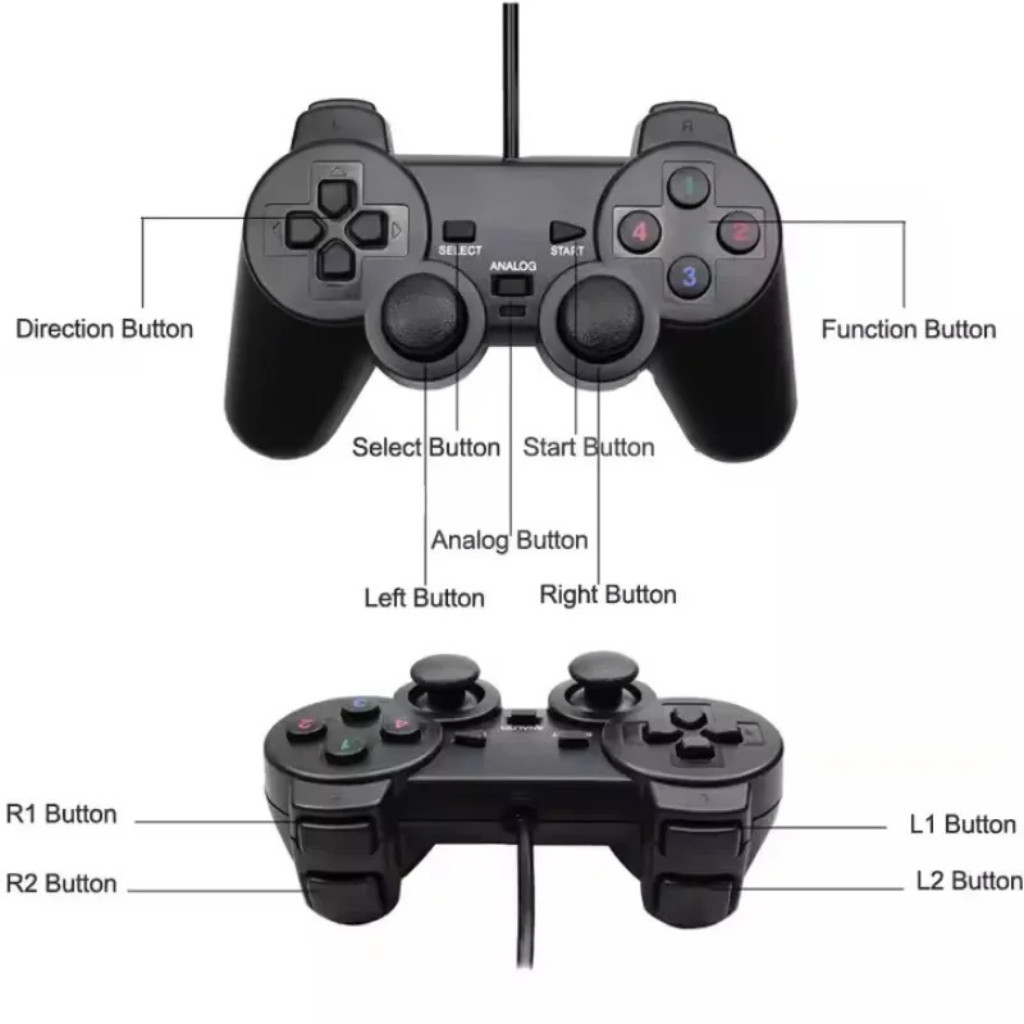 USB Wired Controller Gamepad Joystick for WinXP/Win7/Win8/Win10 Gamepad Gaming C