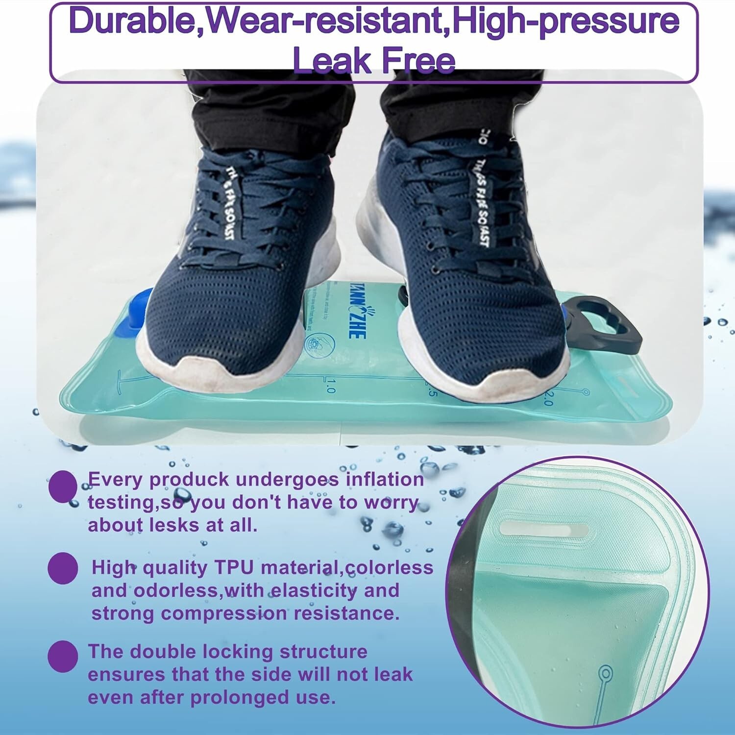Hydration Bladder 2 L Water Pack Reservoir Camel Back Replacement Running Hiking