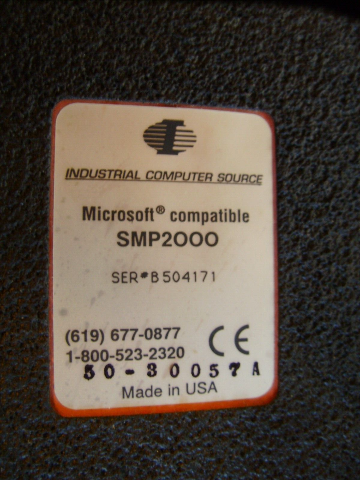 Industrial Computer Source SMP-2000 - Rugged Computer Pointing Device / Mouse