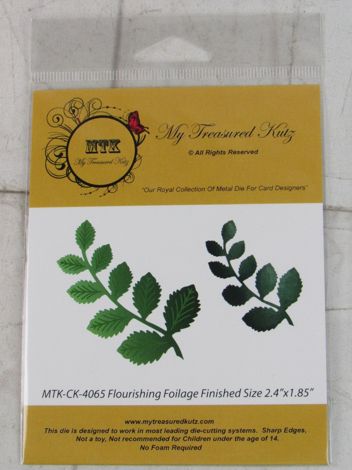 My Treasured Kutz, Metal Die, Flourishing Foilage, MTK-CK-4065