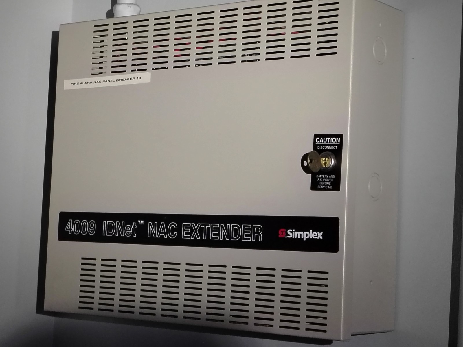 Simplex 4009 IDNet NAC Extender Alarm Control Panel & Keypad