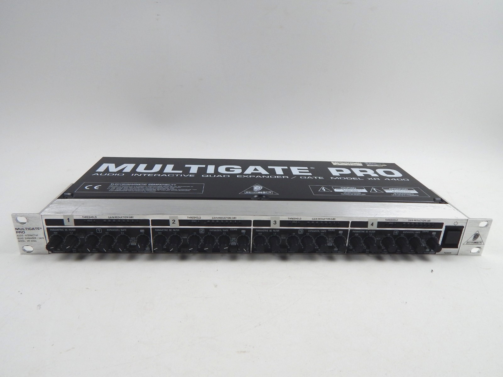 Behringer Multigate Pro XR4400 Audio Interactive Quad Expander / Gate TESTED A