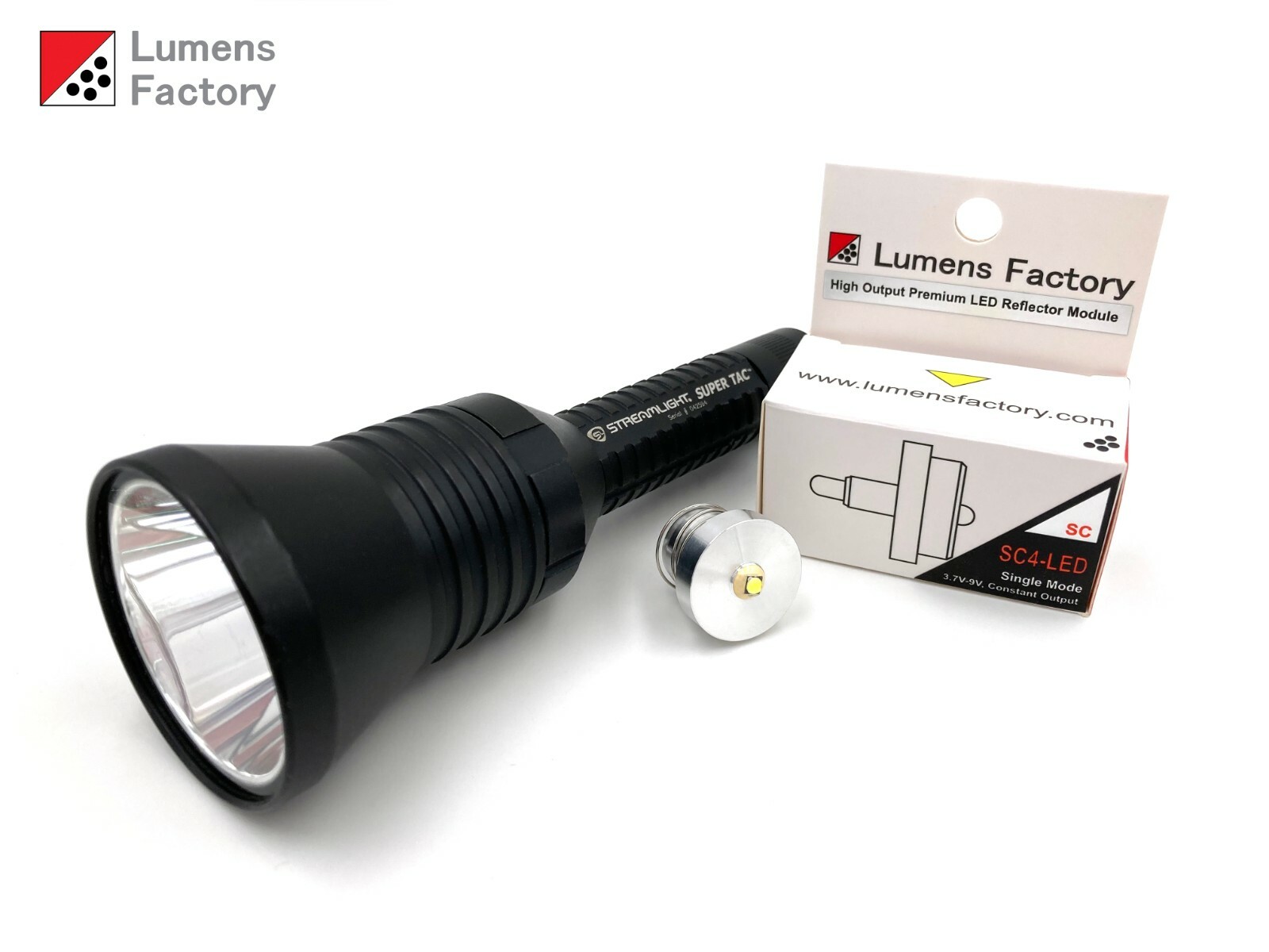 LED Upgrade Drop-in Module for Streamlight Super Tac, Super Tac X (850 Lumens)