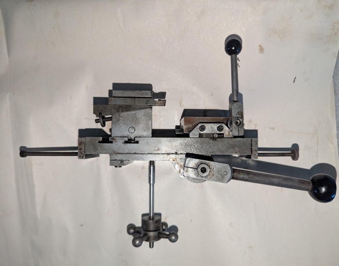 LEVIN LATHE E01103 double tool cross slide Rear tool post - handles & mounting