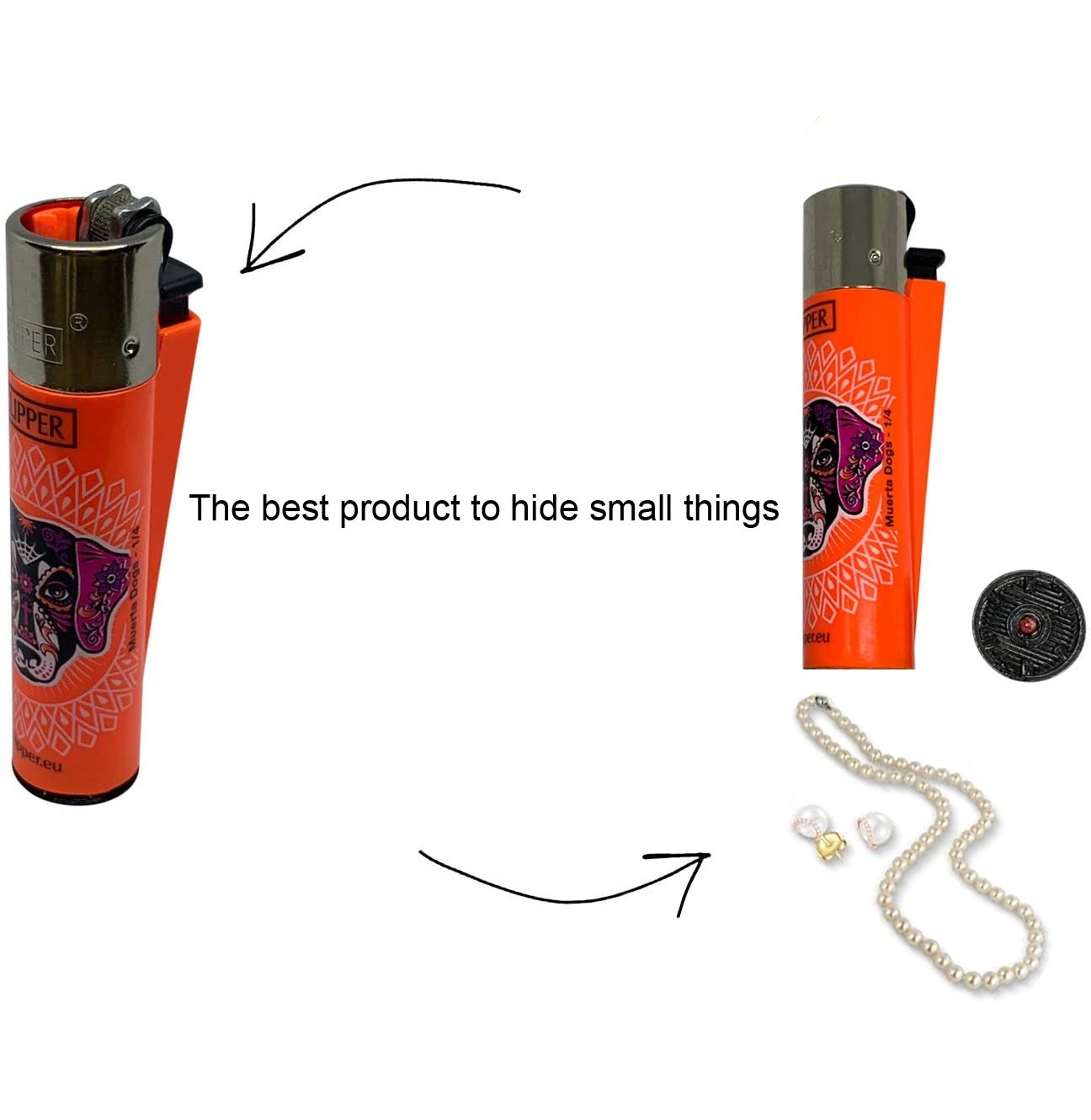 Clipper Lighter Hidden Compartment | Secret Stash Box | Diversion Safe
