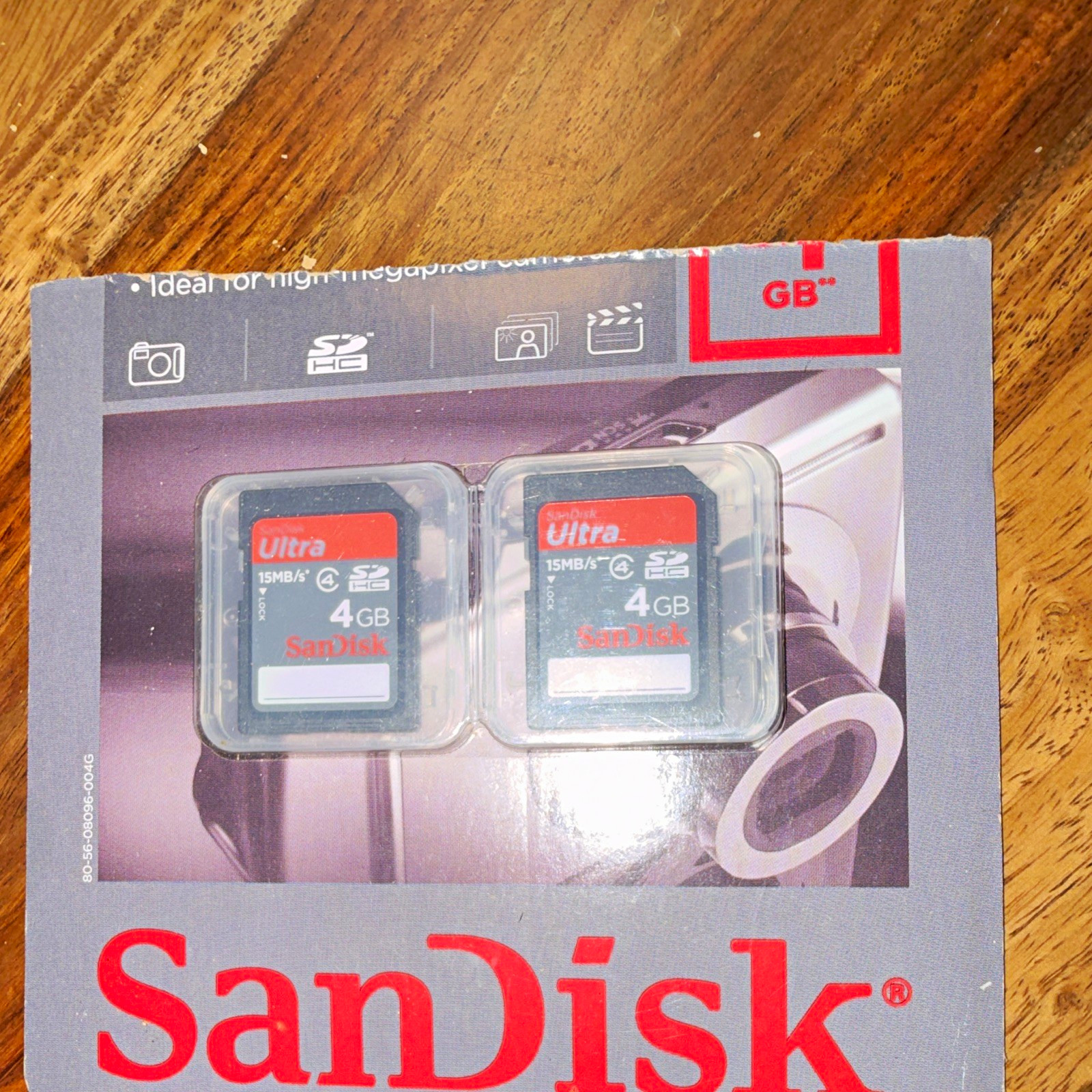 SanDisk Ultra 4GB SDHC Memory Card Class 4 High Speed 15MB/s