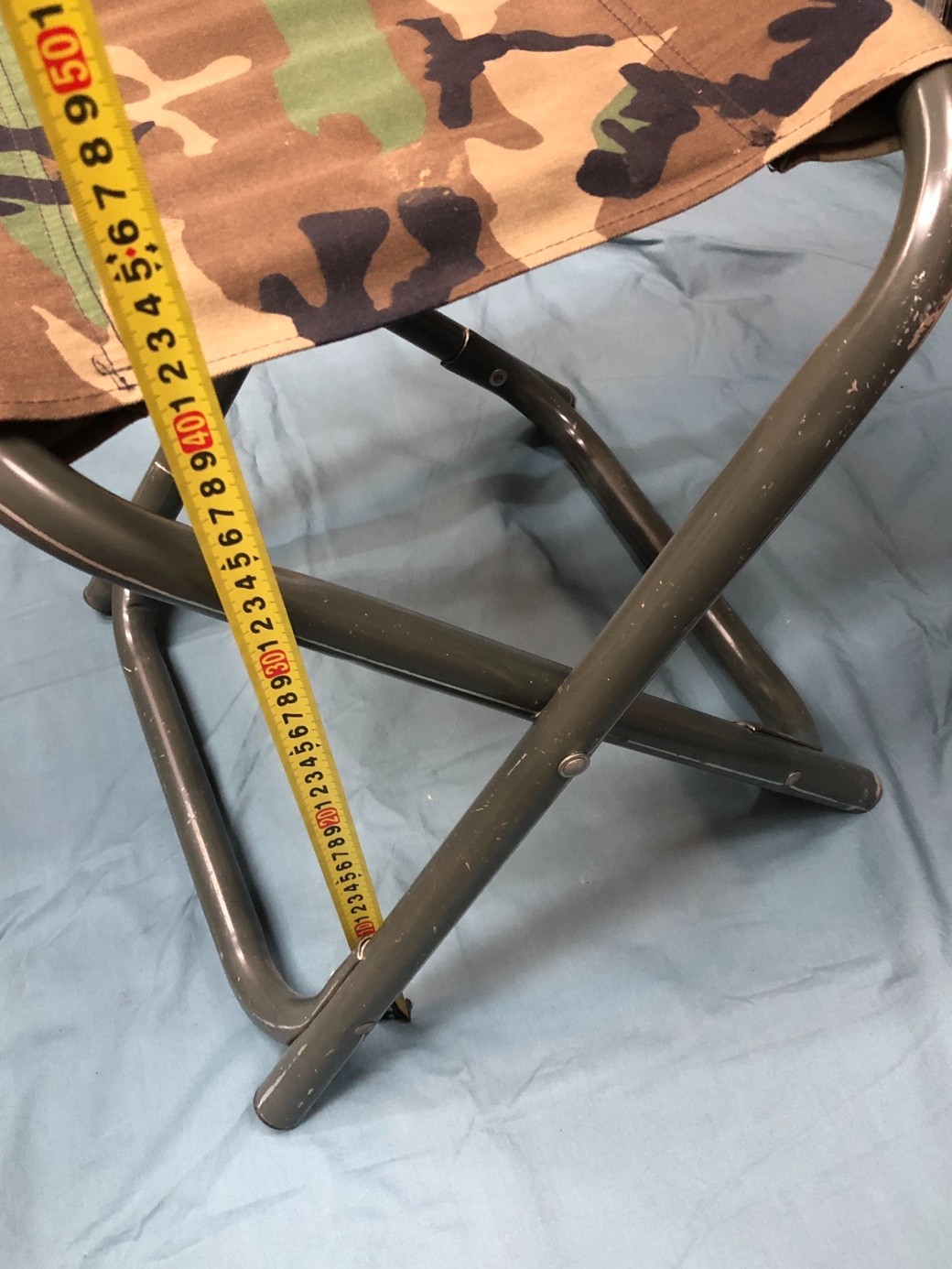 Genuine USGI Humvee HMMWV Lightweight Duralumin Folding Field Chair Stool - Used