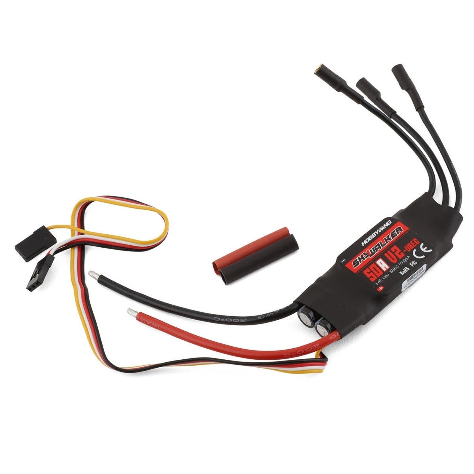 Hobbywing Skywalker 50A V2 Brushless ESC 3-4S for RC Plane Helicopter
