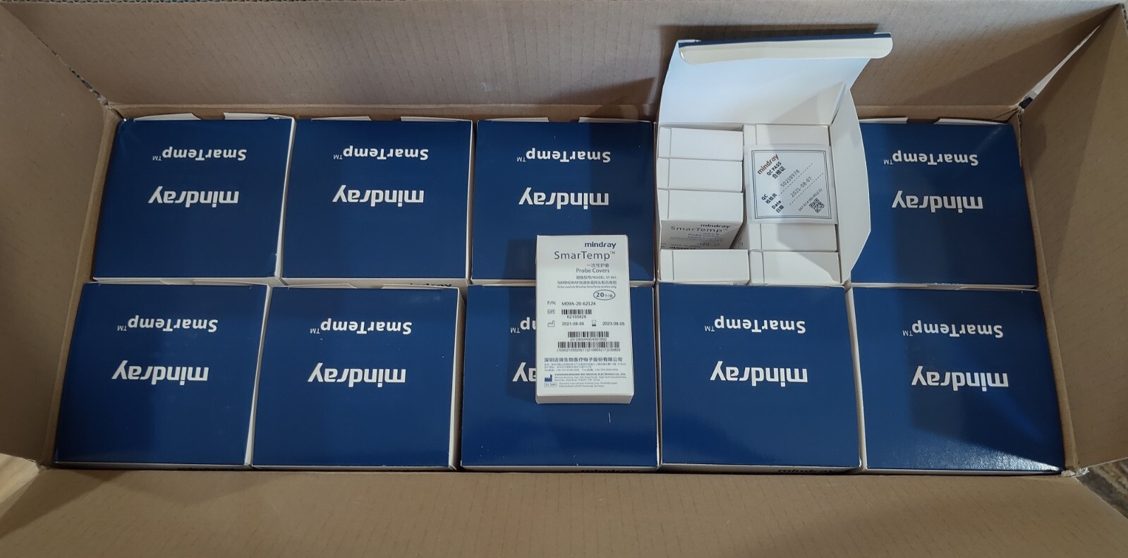 CASE OF 2000 Mindray SmarTemp SmartTemp Probe Covers M09A-30-62128 20-62124