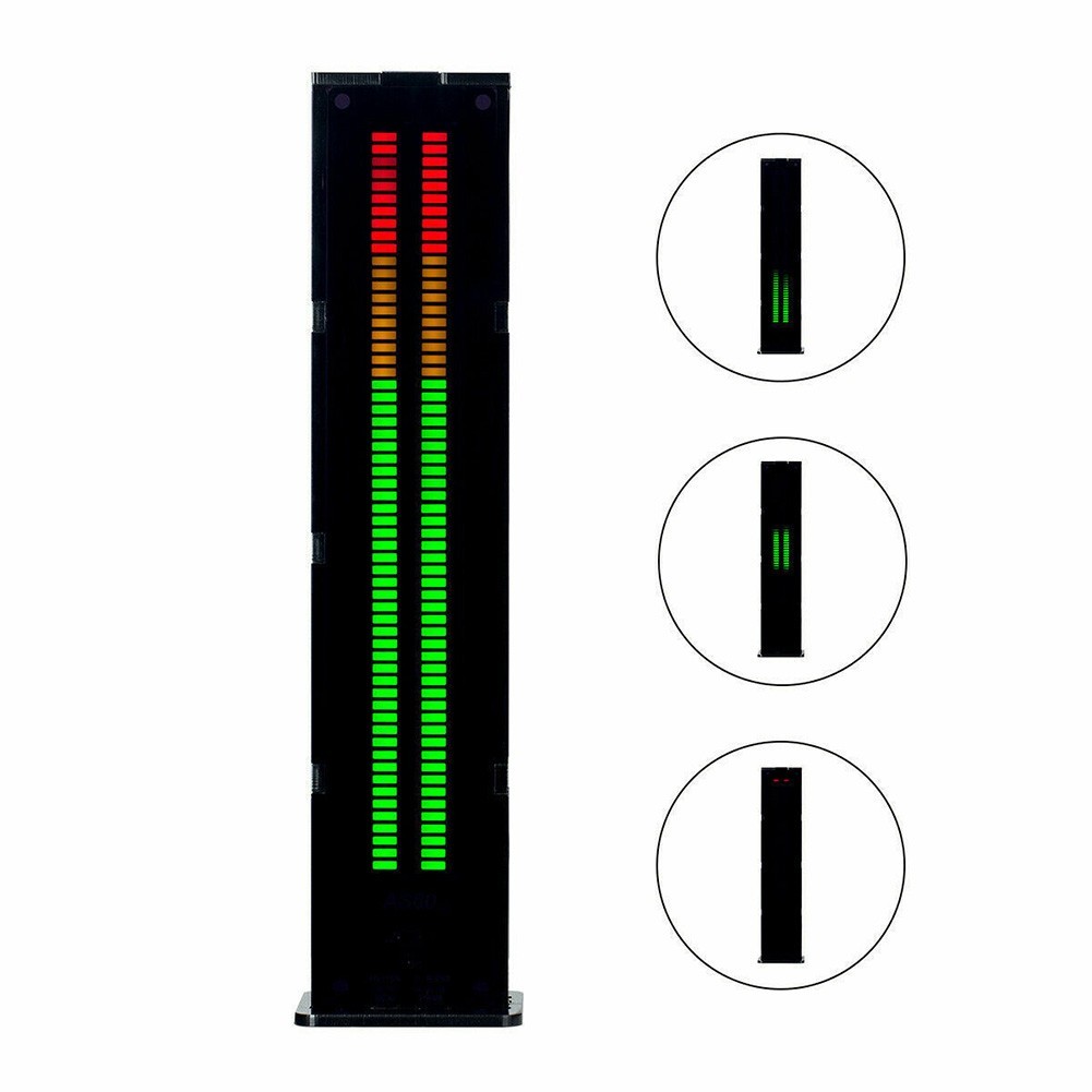 for Professional grade AS60 Dual channel LED Volume Meter for Audio Analysis