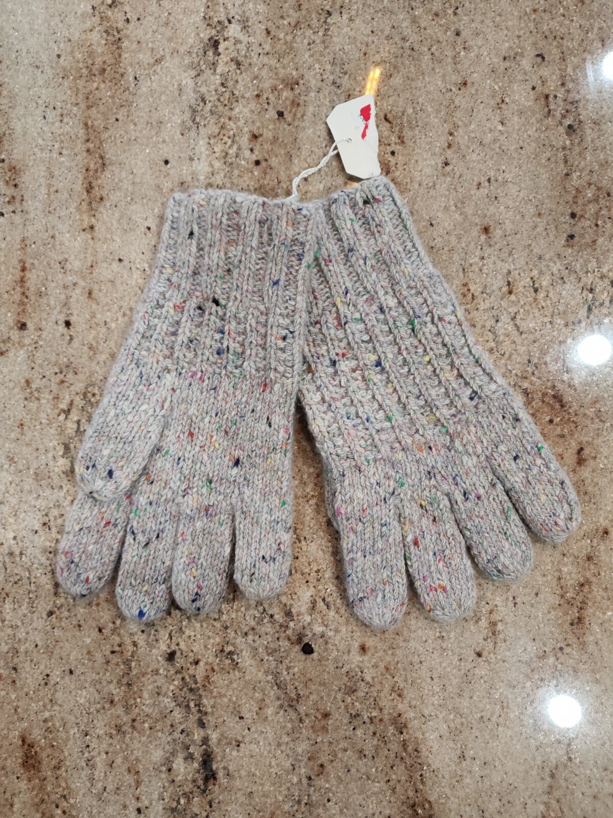 New Men's INHABIT Gray Wool Blend Gloves Size 2
