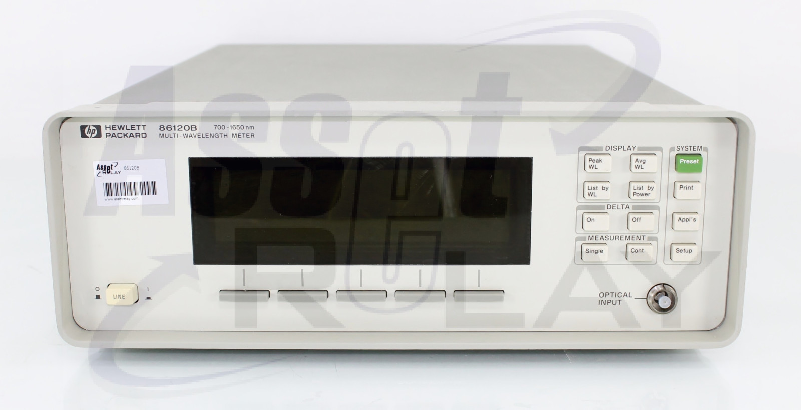Agilent HP 86120B OPT. 021 Optical Wavelength Meter PC Calibrated