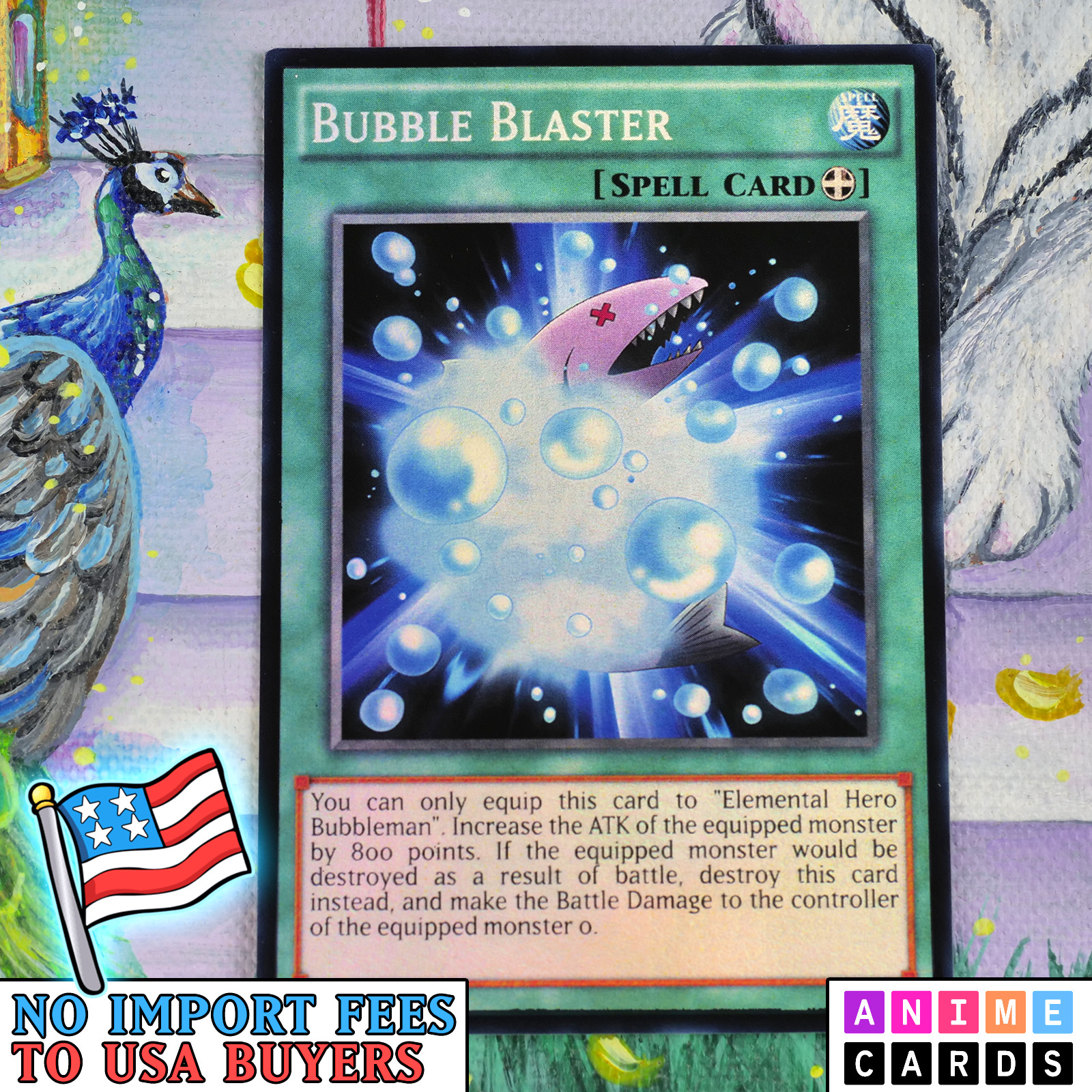 Bubble Blaster ANIME EFFECT HOLO card