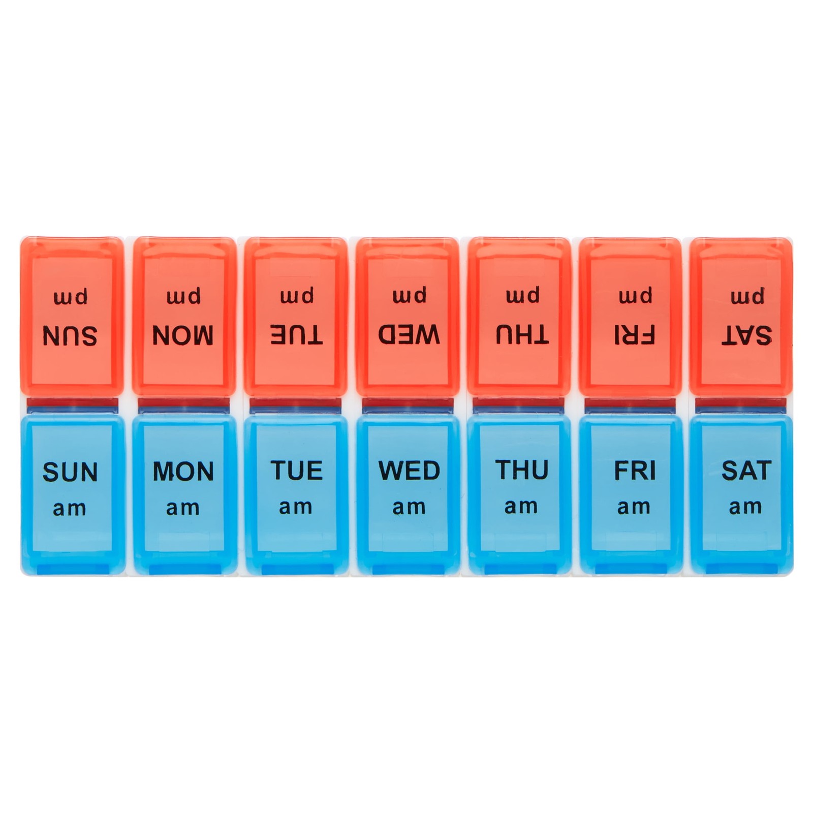 Weekly Pill Planner W/ Removable Days Great Travel & On The Go Assorted Compact