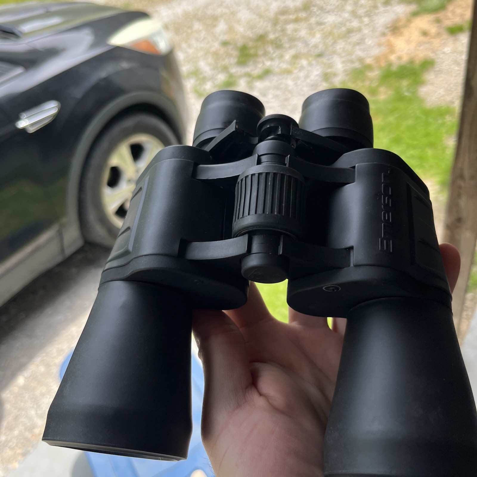 Emerson 7x50 binoculars featuring ruby-coated optics With Case