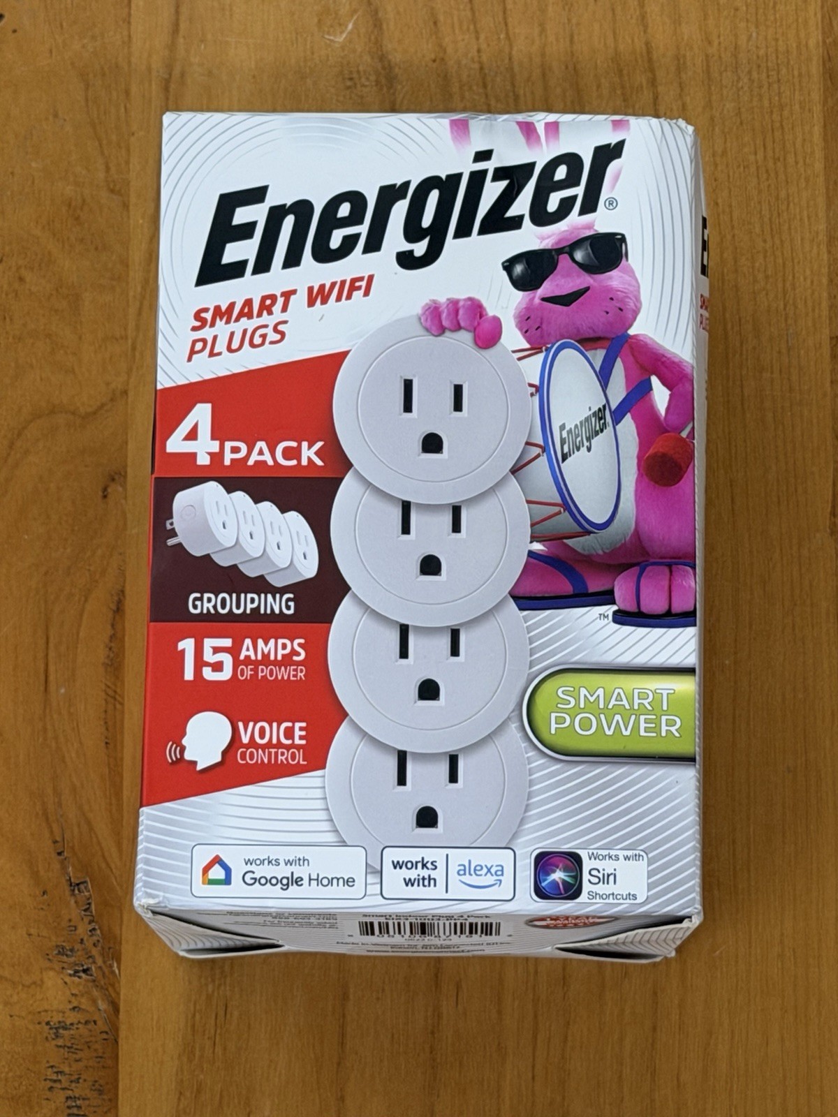 Energizer Smart Power Wifi Plug 4 Pack Grouping  Voice Control Brand New SEALED