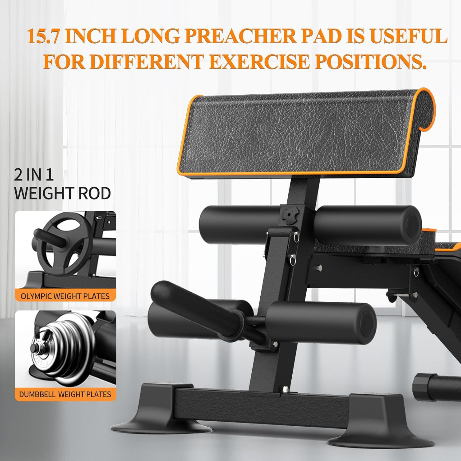 Adjustable Weight Bench Multi-Function Workout Bench for Home Gym,Foldable Incli