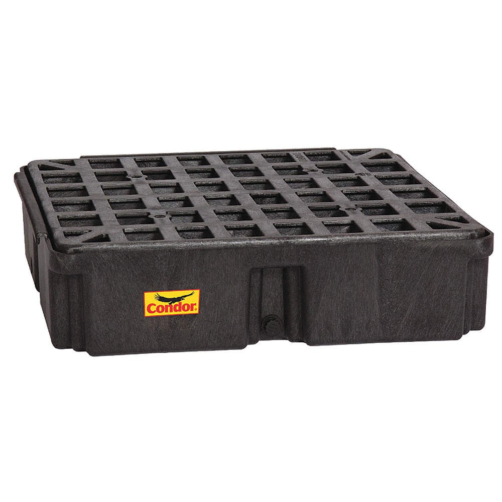 CONDOR 1633BDC Drum Spill Containment Platform,15 gal. 45YZ81