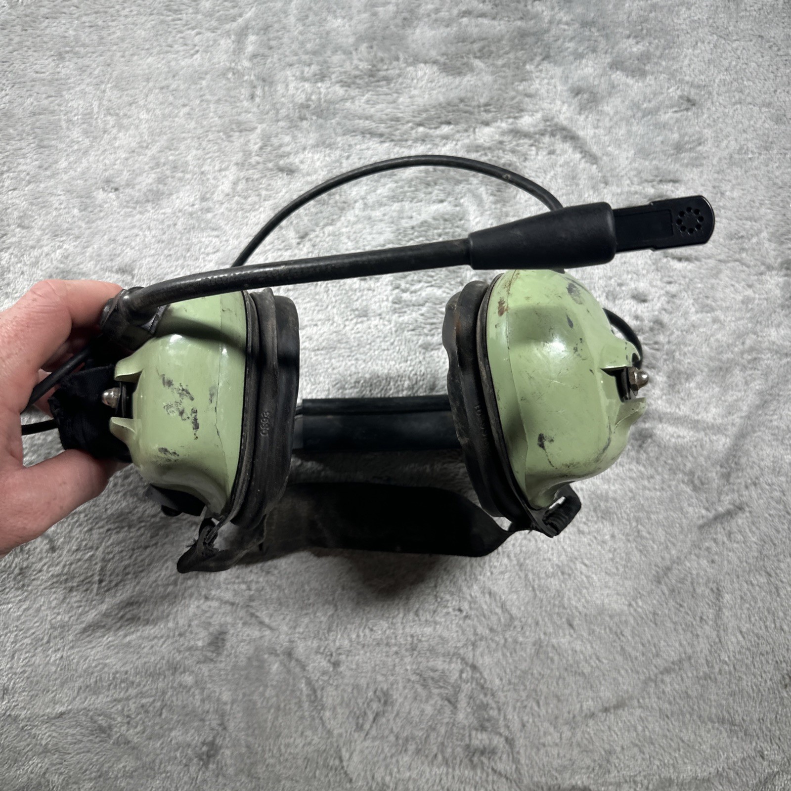 David Clark Model H7240 Vox Headset w/Boom Mounted M-77 Electret Microphone