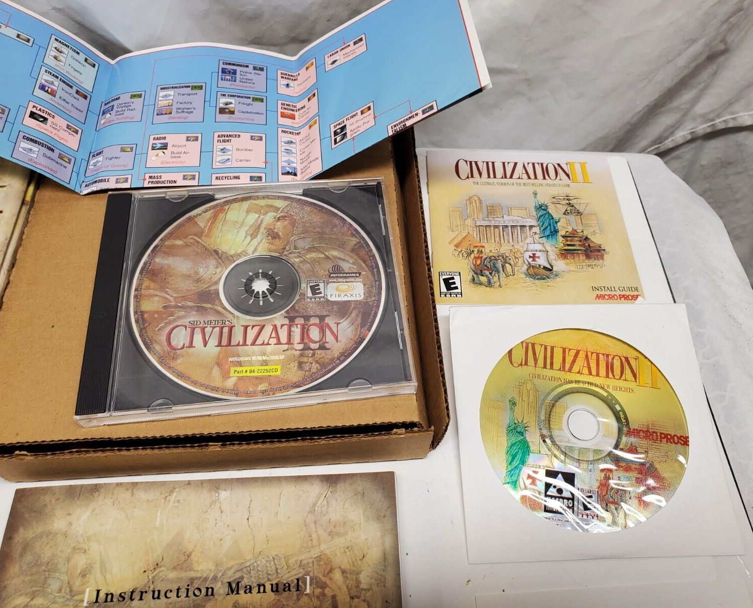 Infograms Sid Meir's, Civilization III & II Win 95/98/Me/XP/2K Big Box