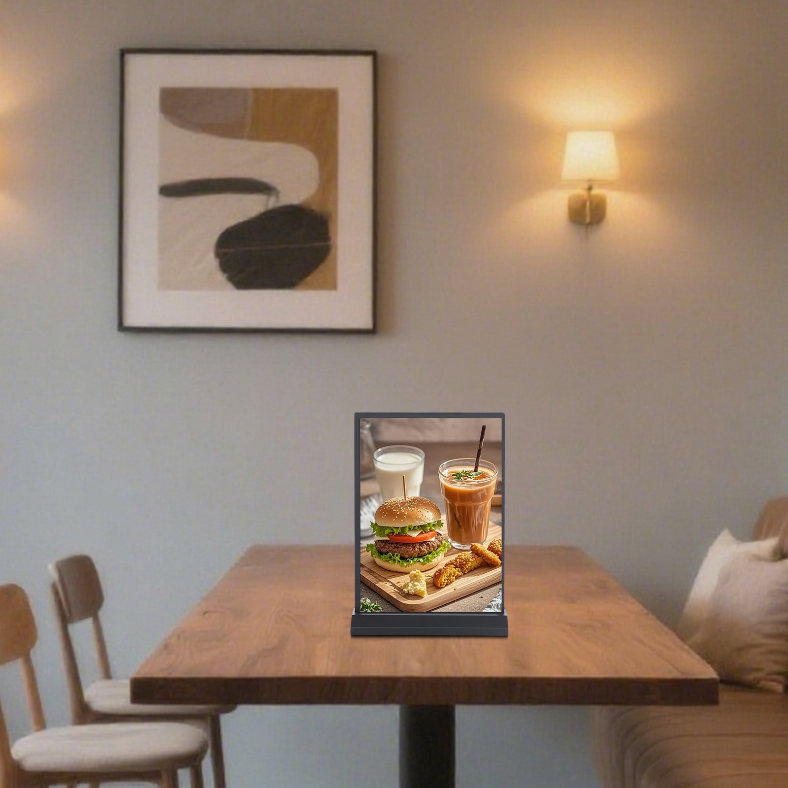 Tabletop LED Sign Holder, LED Poster Frame, LED Sign Holder for Restaurants/Bars