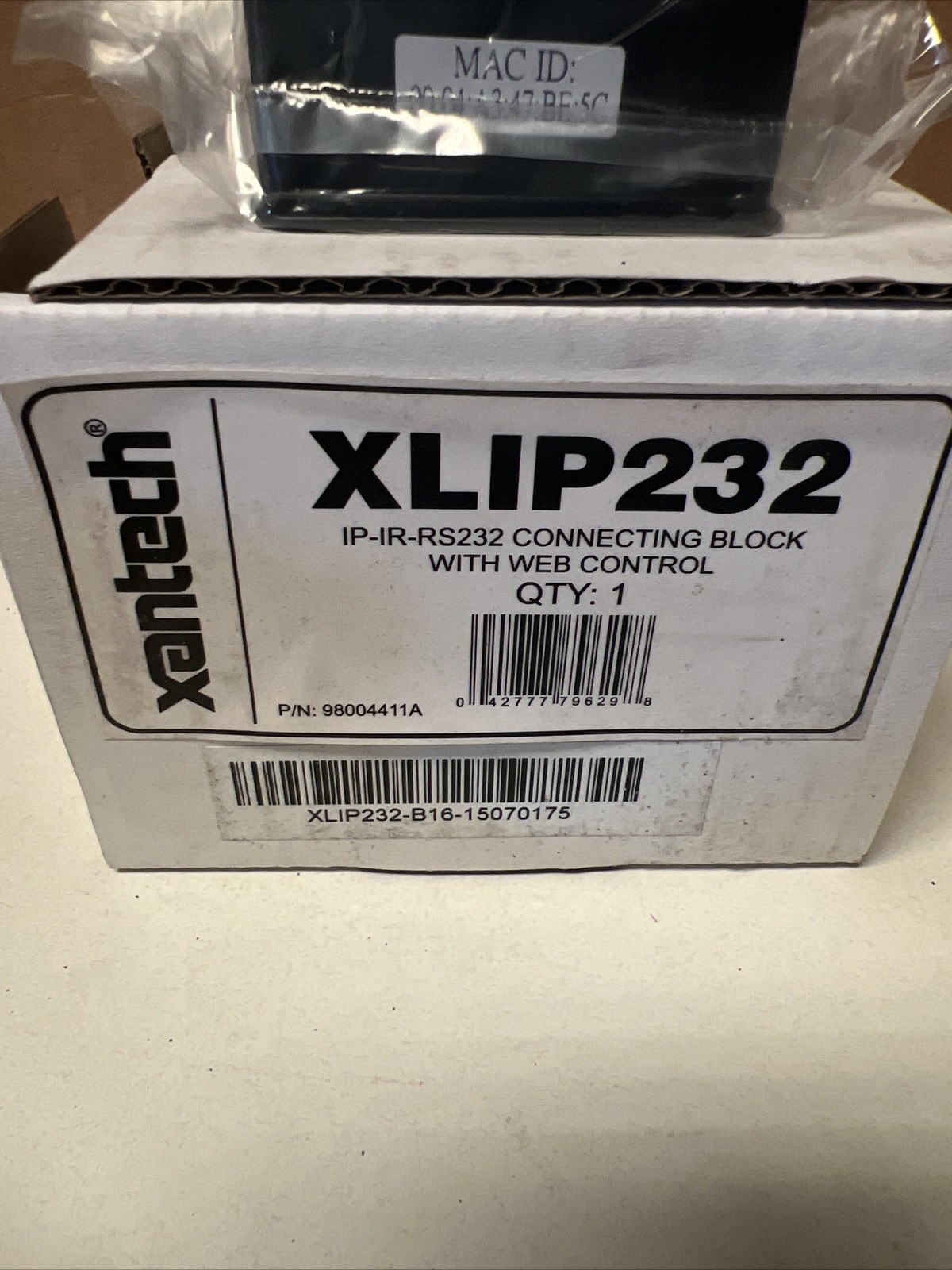 Xantech XLIP232 IP-IR-RS232 Connecting Block With Web Control Unit