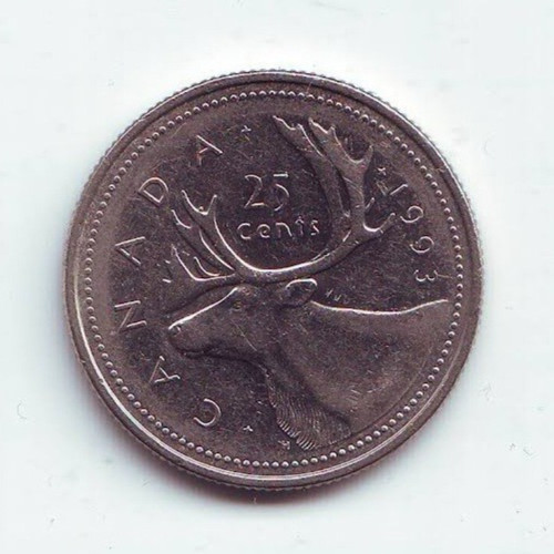 CANADA - 25 Cents - Elizabeth II 1993 - Nickel • 5.05 g • ⌀ 23.88 mm