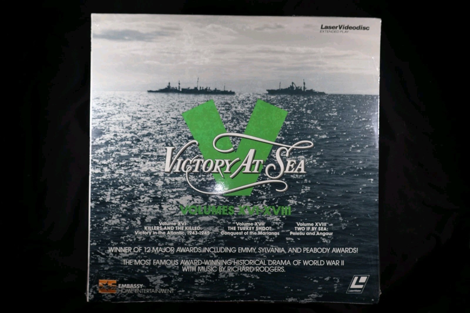 SEALED Victory At Sea Volumes XVI-XVIII Laser Videodisc 1985 Embassy