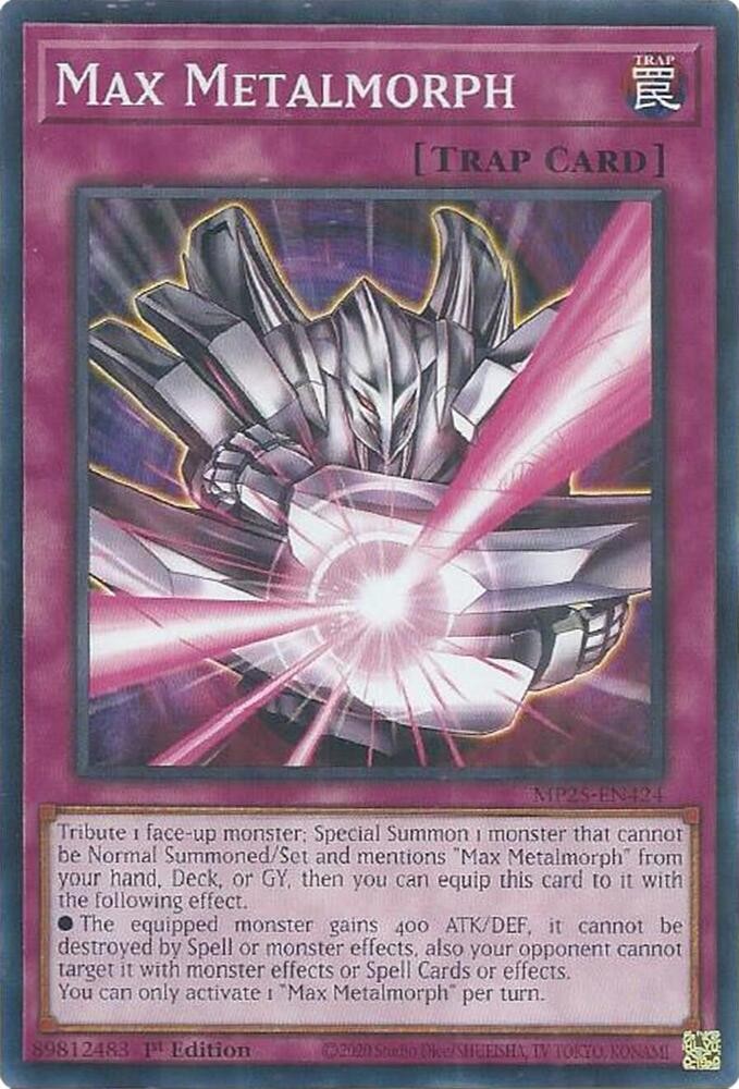 Yugioh Max Metalmorph 1st Edition Common MP25-EN424 NM