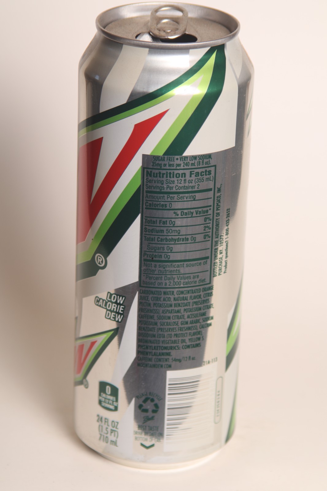 Diet Mountain Dew soda can - 24oz