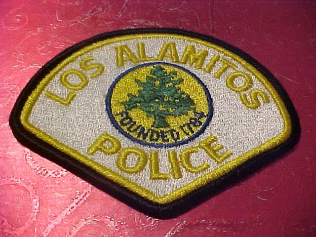 LOS ALAMITOS CALIFORNIA POLICE PATCH SHOULDER SIZE UNUSED NOT A BADGE
