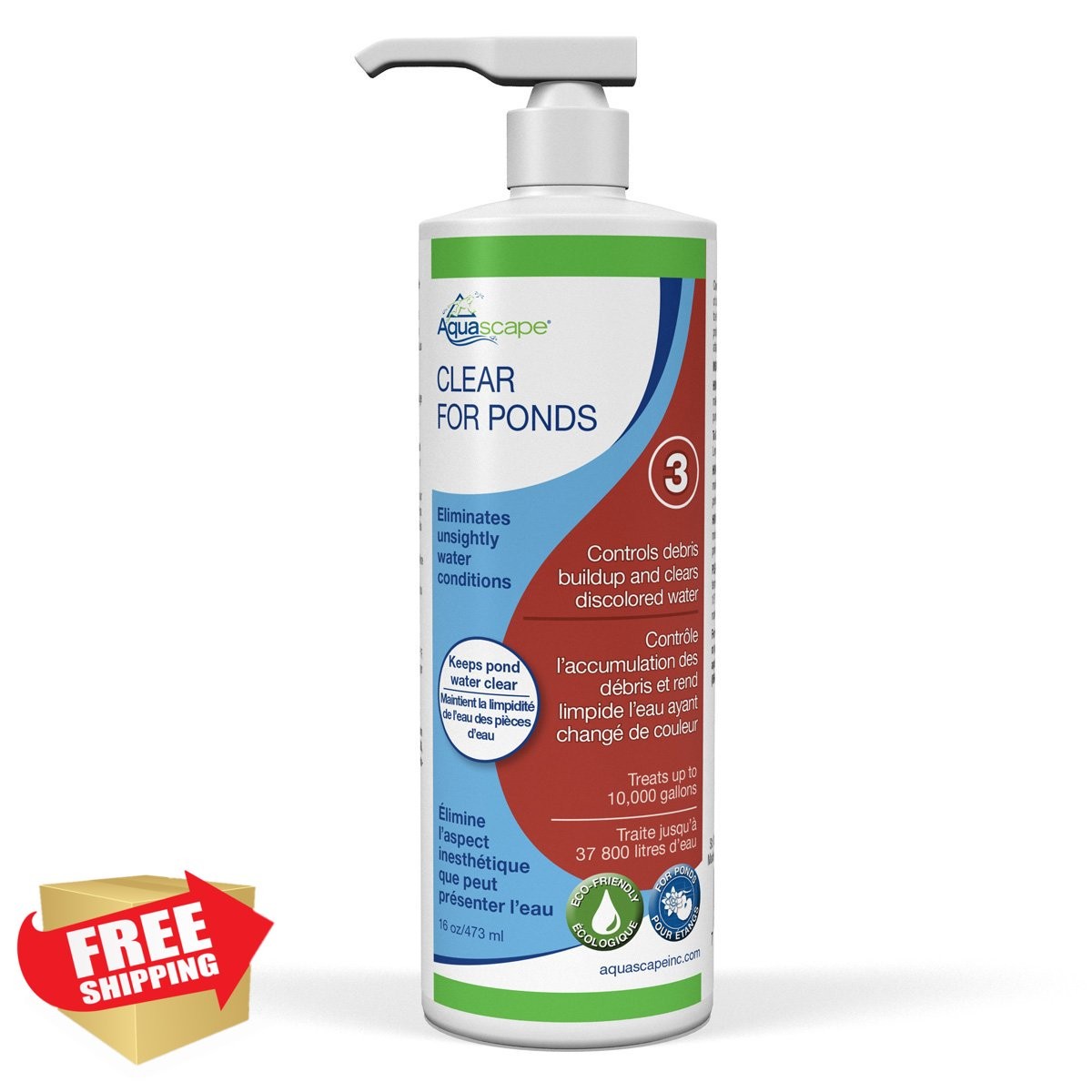 Aquascape Clear Water Treatment Pond Koi Fish Cloudy Water 4x16oz Bottles