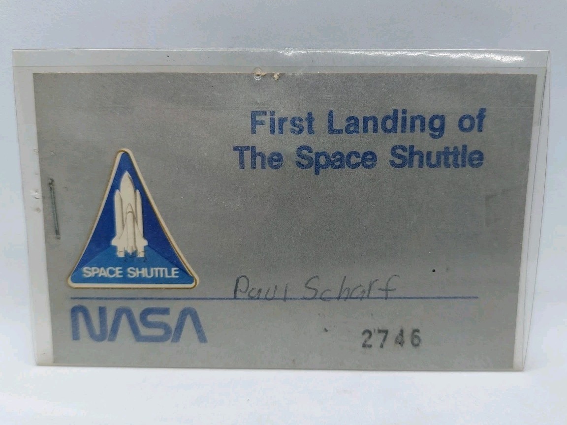 Vintage NASA First Landing of The Space Shuttle Badge #2746