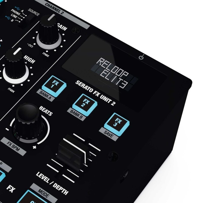 Reloop Elite Professional DVS Mixer for Serato DJ Pro - Black