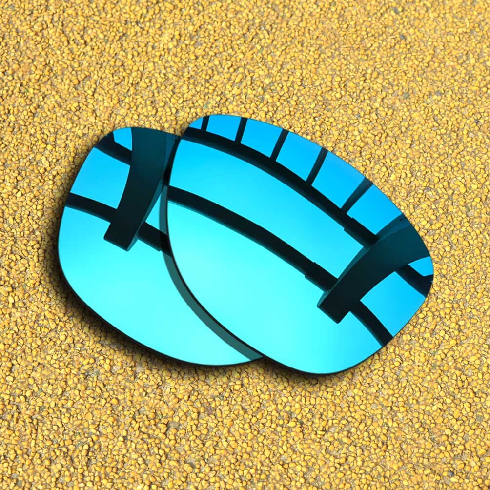 Polarized Lenses Replacement for-Oakley Moonlighter OO9320 - Ice Blue Mirror