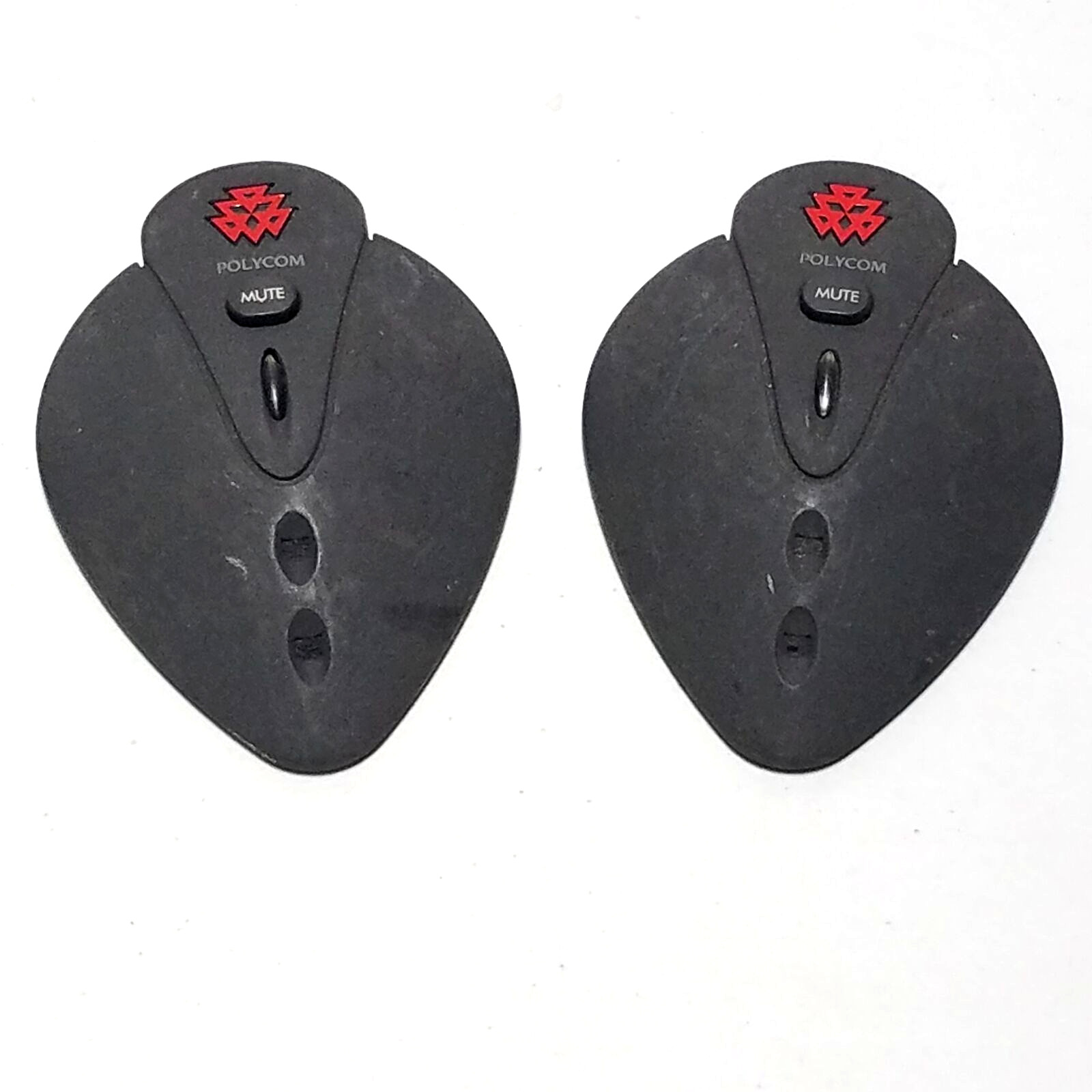 Lot of 2 Polycom 2201-02138-001 SoundStation Premier Extended Microphone - Black