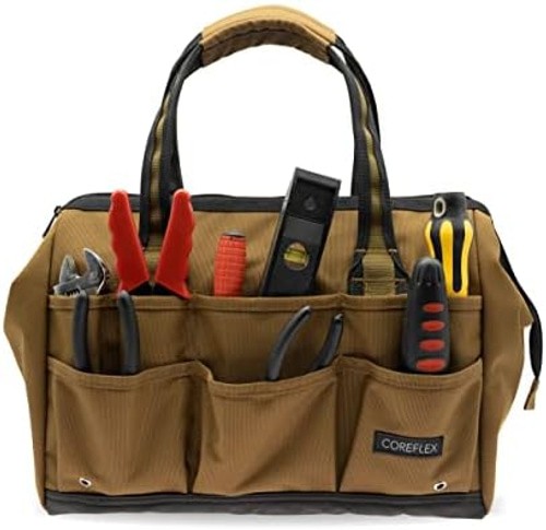 Coreflex 14 inch Wide-Mouth Tool Bag, Gear Bag, Multiple Purpose - for Plumbe...
