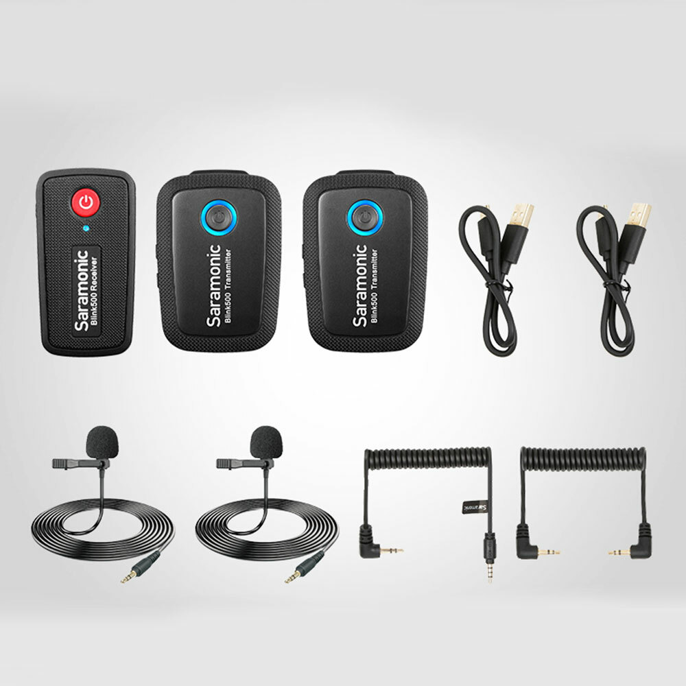 Saramonic Blink500-B2 Dual 2-Channel Professional Wireless Lavalier Microphone